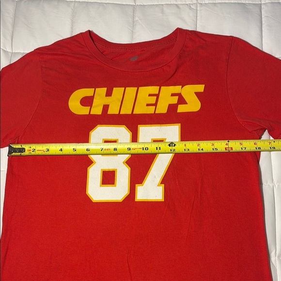 KC Chiefs Red Kelce 87 Kids T-Shirt - Picture 4 of 7